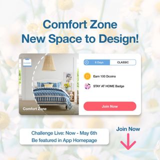  Calling all creative designers! A new classic design game lives from now to May 6th, 2024. We can’t wait to see your amazing designs light up our app home page! Join now and publish your fantastic design! #decormattersdesign #bedroom #classic