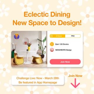 Calling all creative designers! A new pro design game lives from now to March 28th, 2024. We can’t wait to see your amazing designs light up our app home page! Join now and publish your fantastic design! #decormattersdesign #living #vacation 