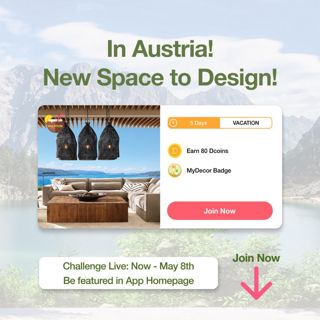 Calling all creative designers! A new vacation design game lives from now to May 8th, 2024. We can’t wait to see your amazing designs light up our app home page! Join now and publish your fantastic design! #decormattersdesign #living #vacation 