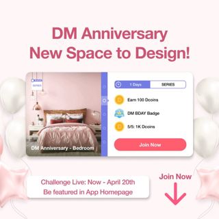  Calling all creative designers! A new series design game lives from now to April 20th, 2024. We can’t wait to see your amazing designs light up our app home page! Join now and publish your fantastic design! #decormattersdesign #bedroom #series #dmanniversary