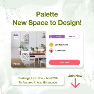 Calling all creative designers! A new special design game lives from now to April 25th, 2024. We can’t wait to see your amazing designs light up our app home page! Join now and publish your fantastic design! #decormattersdesign #dining #special