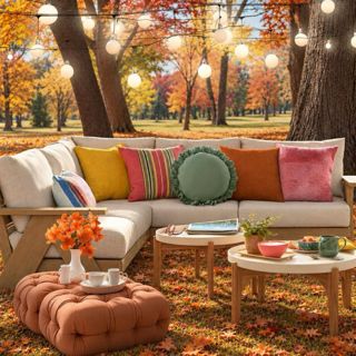 #throwback #autumndecor #cozyvibes #fallinspiration #natureescape #designgames #autumnpicnic #autumn #aigenerated
