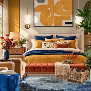 #limited #cozyretreat #warmcolors #texturedhome #relaxingvibes #designgames #goldenbotanical