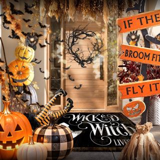 | Wicked Welcome | #throwback #halloweendecor #autumnvibes #spookyvibes #designgames #trickortreat  #tistheboo 