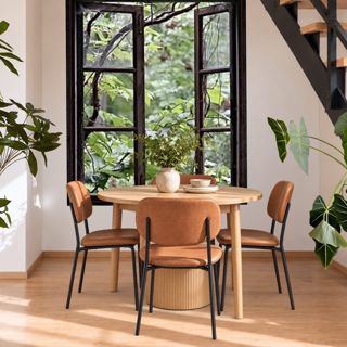 #series #diningstyle #earthytones #modernhome #designgames #cityloftdiningroom