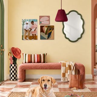 Vibrant Entryway.. #daily #vintagevibes #freshdesign #colorpop #designgames #vibrantentryway