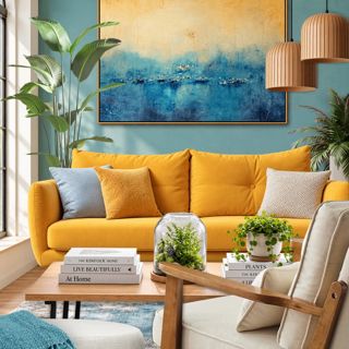 Sunny Serenity.. #limited #sunny #cozyhome #modern #vibrant #designgames #sunnyserenity