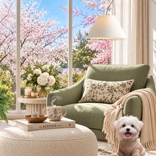 Spring Serenity.. #limited #springvibes #sereneliving #naturaltextures #designgames #springserenity