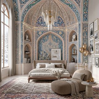 #aichallenge #dreamyoasis #bedroom #blue #serene #challenge #aigenerated