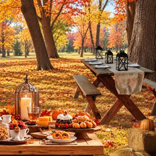 #throwback #autumndecor #cozyvibes #fallinspiration #natureescape #designgames #autumnpicnic #autumn