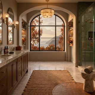 #aichallenge #coastalbliss #bathroom #sage #serene #challenge #aigenerated