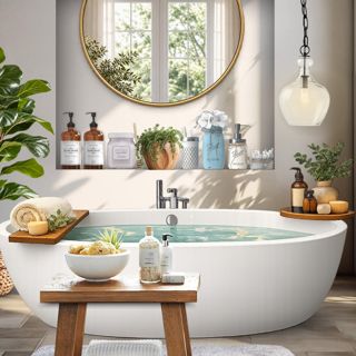 #throwback #bathroomdesign #relaxation #naturalelements #designgames #relaxingretreat