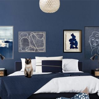 #daily #navycalm #designgamees #bedroom