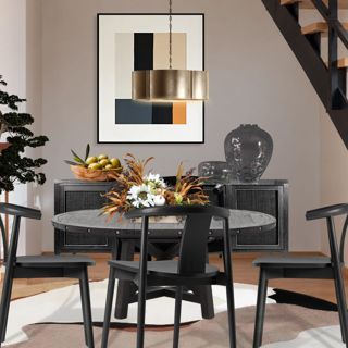 #series #diningstyle #earthytones #modernhome #designgames #cityloftdiningroom