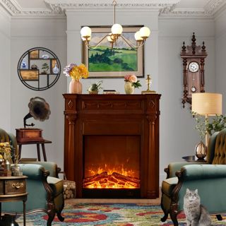 #renovation #cozycorner #designchallenge #earthytone #designgames #vintagenook