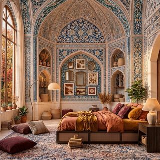#aichallenge #dreamyoasis #bedroom #blue #serene #challenge #aigenerated