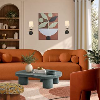 #weekend #cozyvibes #modernliving #designchallenge #designgames #sunsethueslivingroom