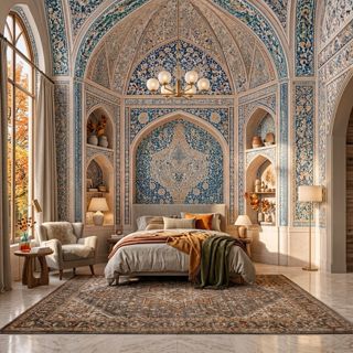 #aichallenge #dreamyoasis #bedroom #blue #serene #challenge #aigenerated