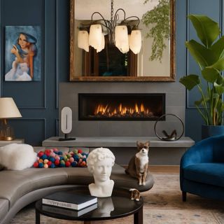 #classic #cozyvibes #homedecor #designgames #bluecomfort #aigenerated