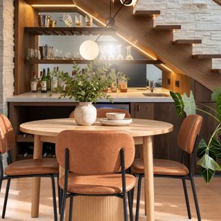 #series #diningstyle #earthytones #modernhome #designgames #cityloftdiningroom