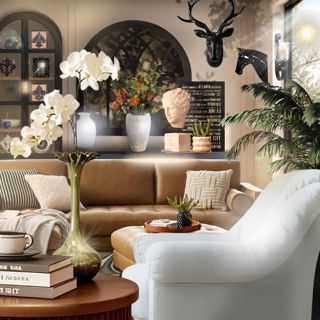 #weekend #cozyvibes #modernliving #designchallenge #designgames #sunsethueslivingroom