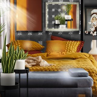 #limited #cozyretreat #warmcolors #texturedhome #relaxingvibes #designgames #goldenbotanical